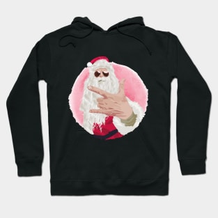 Rock and Roll Santa Hoodie